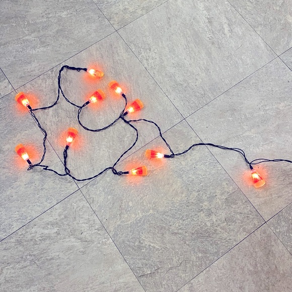 🎃 3/$25 Target Rare Blow Mold Candy Corn Halloween String Lights, Vintage Decor - Picture 6 of 16